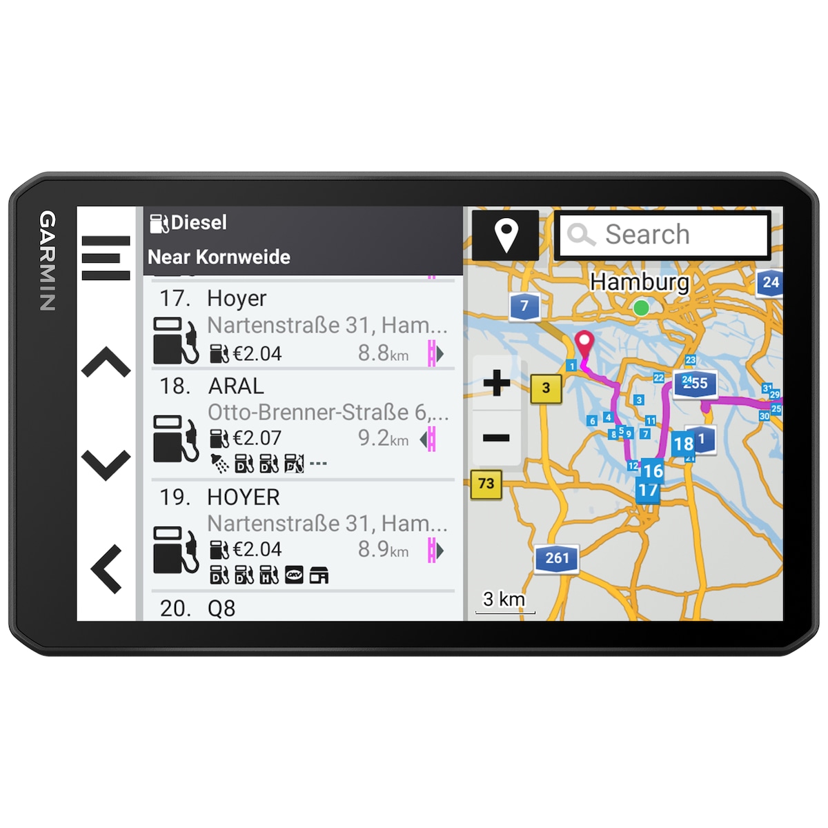 Garmin dēzl LGV710 GPS for lastebiler