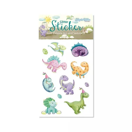 Lutz Mauder TapirElla Glitter-Sticker, Dinosaurier 2