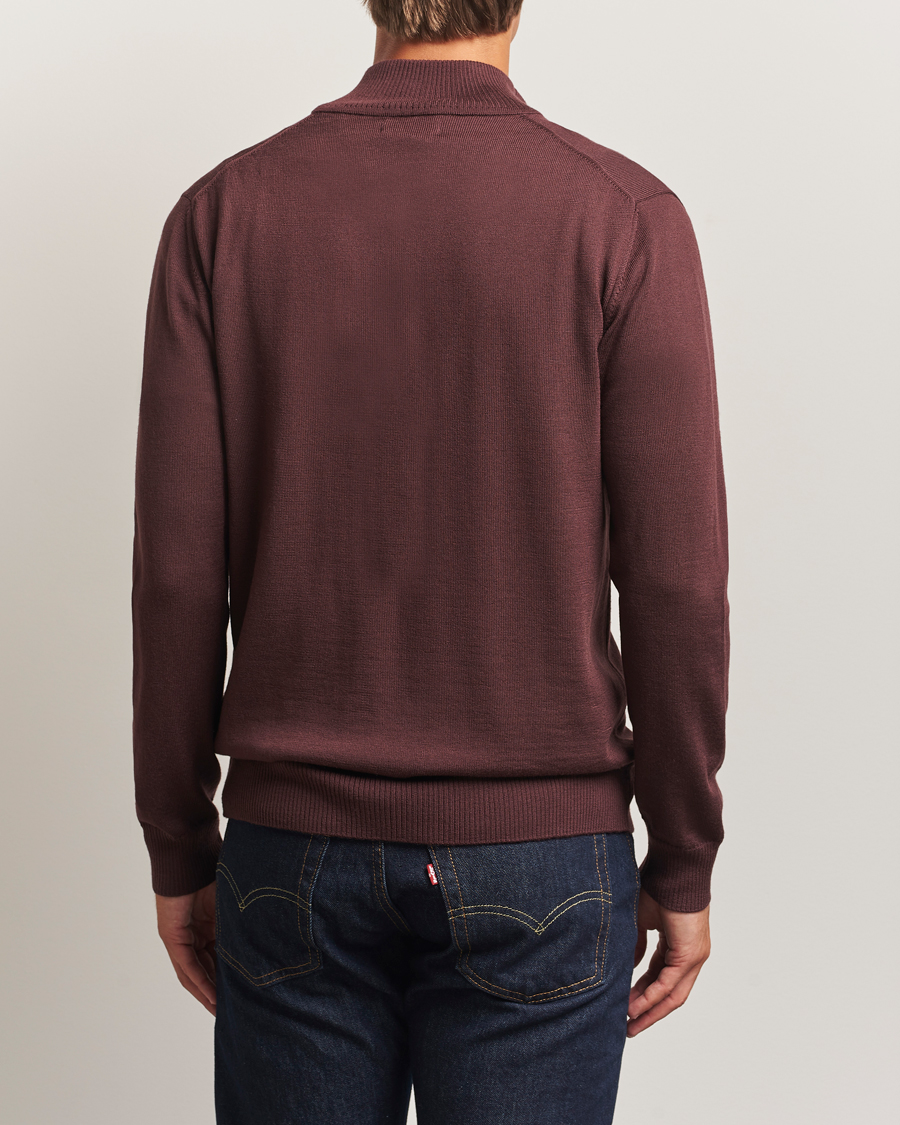 J.Lindeberg Kiyan Merino Half Zip Huckleberry