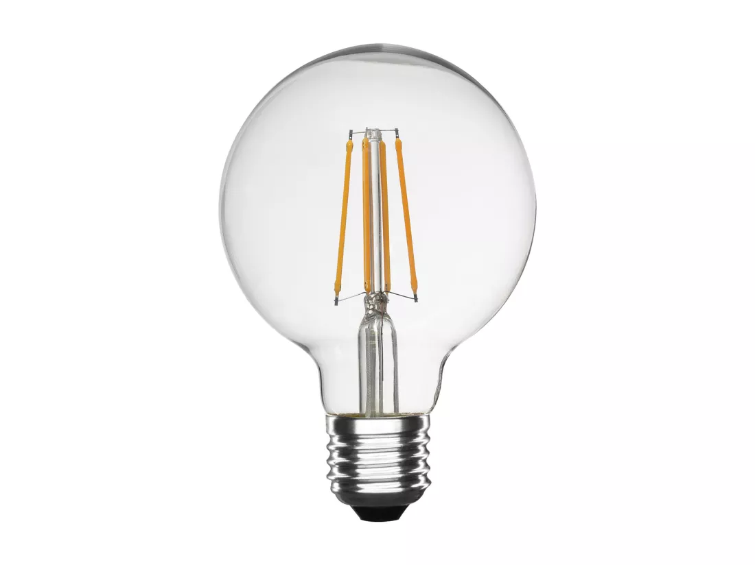 Ampoule LED à filament globe transparent 10W G125 1400lumen 3000K