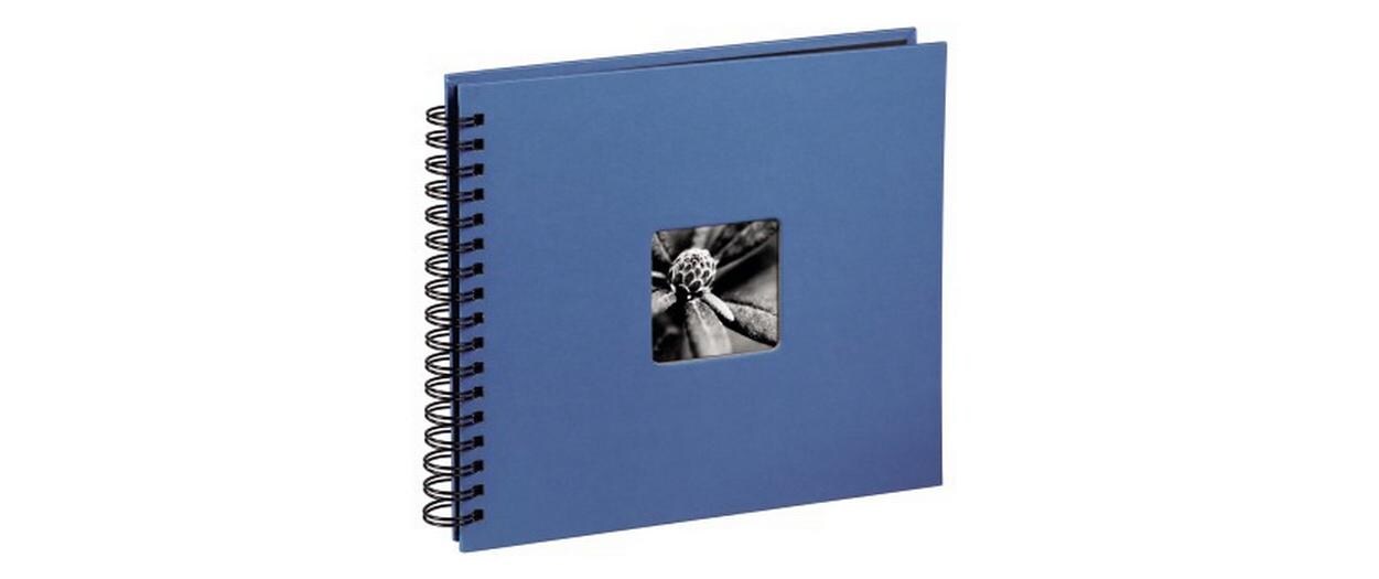 Fotoalbum Fine Art 28 x 24 cm Hellblau, 50 schwarze SeitenPlatzsparendes Album