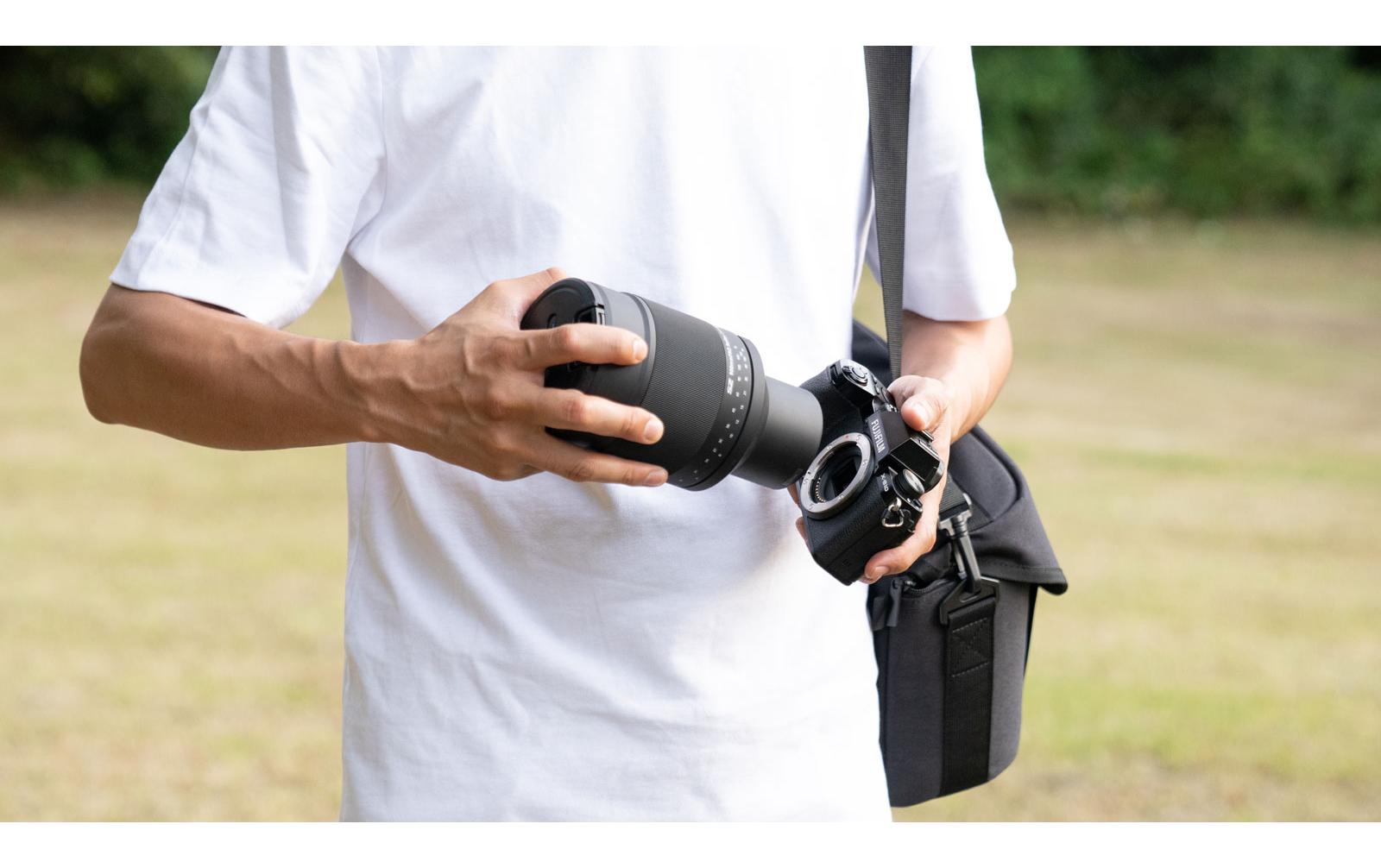 Festbrennweite SZ Pro 900mm F/11 MF – Sony E-Mount<br>Superkompaktes, vollständig manuelles Objektiv mit katadioptrischem optischem Design