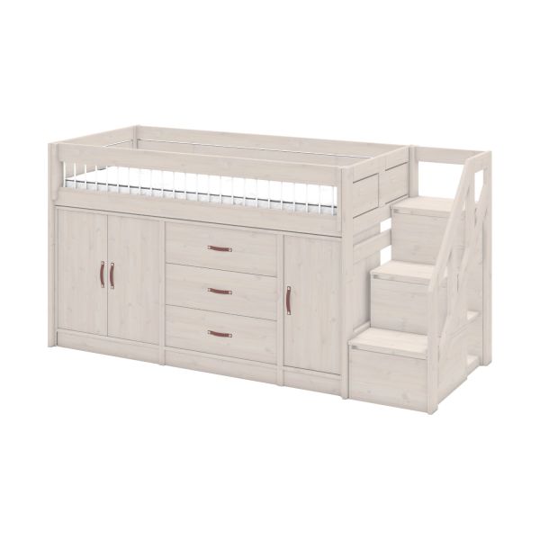 LIFETIME Kidsrooms Halfhoogslaper All-In-One Luxe Whitewash