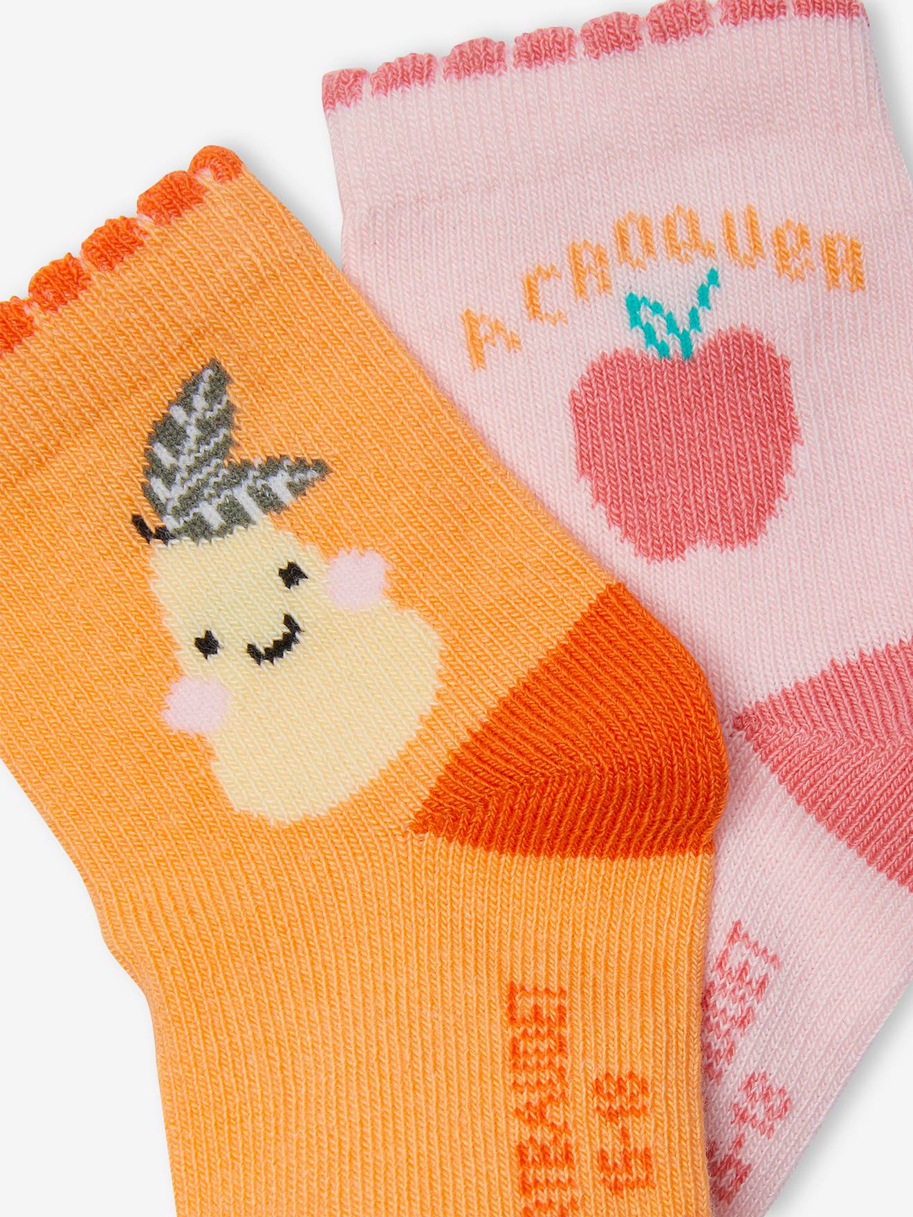 Pacote com 3 pares de meias de bebê 