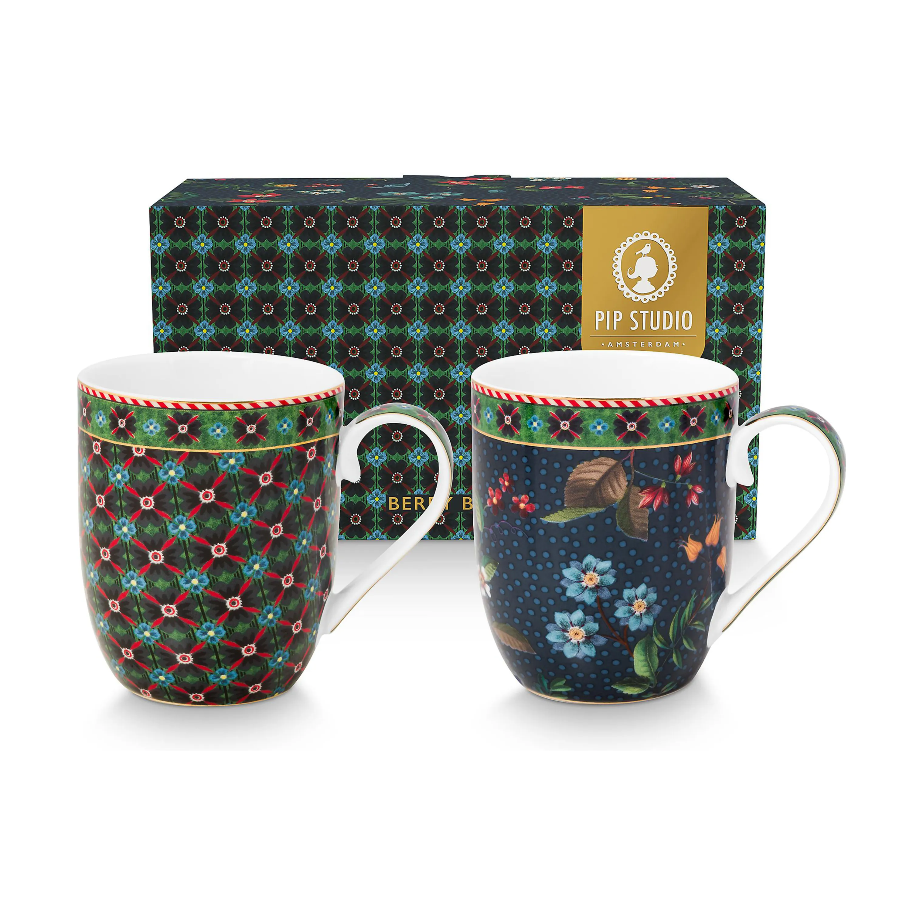 PIP Studio Berry Blues Krus - 2 stk.