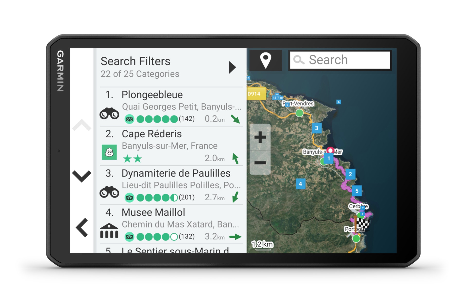 Garmin Navigationsgerät »Camper 895 EU« (Europa (45 Länder) Karten-Updates) Bluetooth