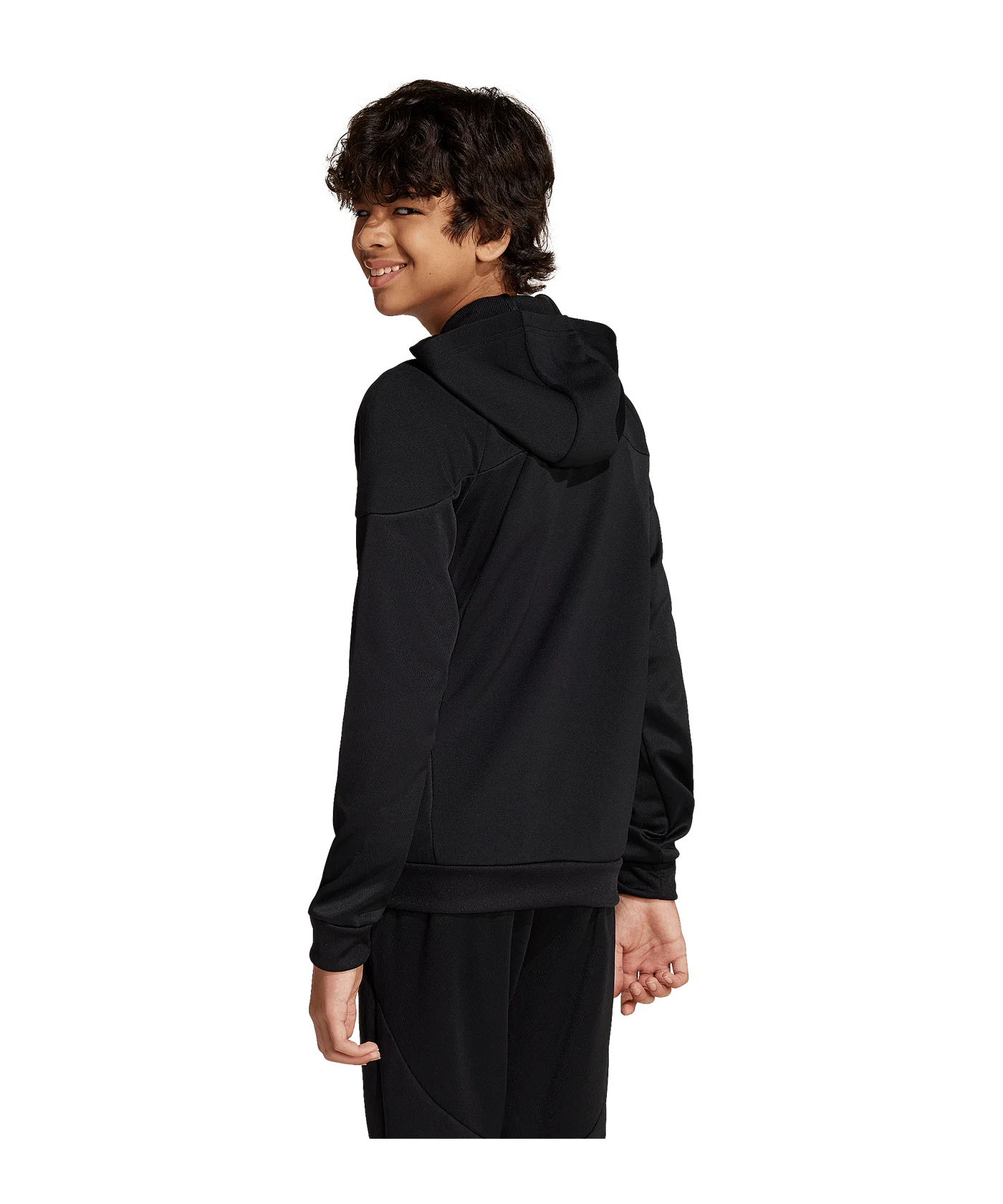 adidas Tiro 25 Kapuzenjacke Kids Schwarz