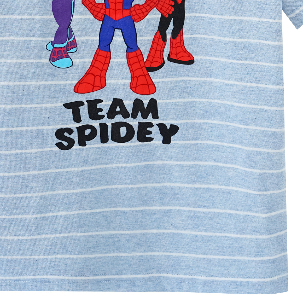 Topolino MARVEL Spidey T-Shirt mit Streifen hellblau