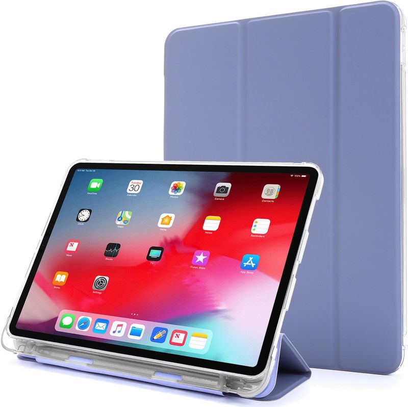 Shockproof Folio Case iPad 11 en iPad 10 Hoes - 10.9 inch - Pencil houder - Lavendel