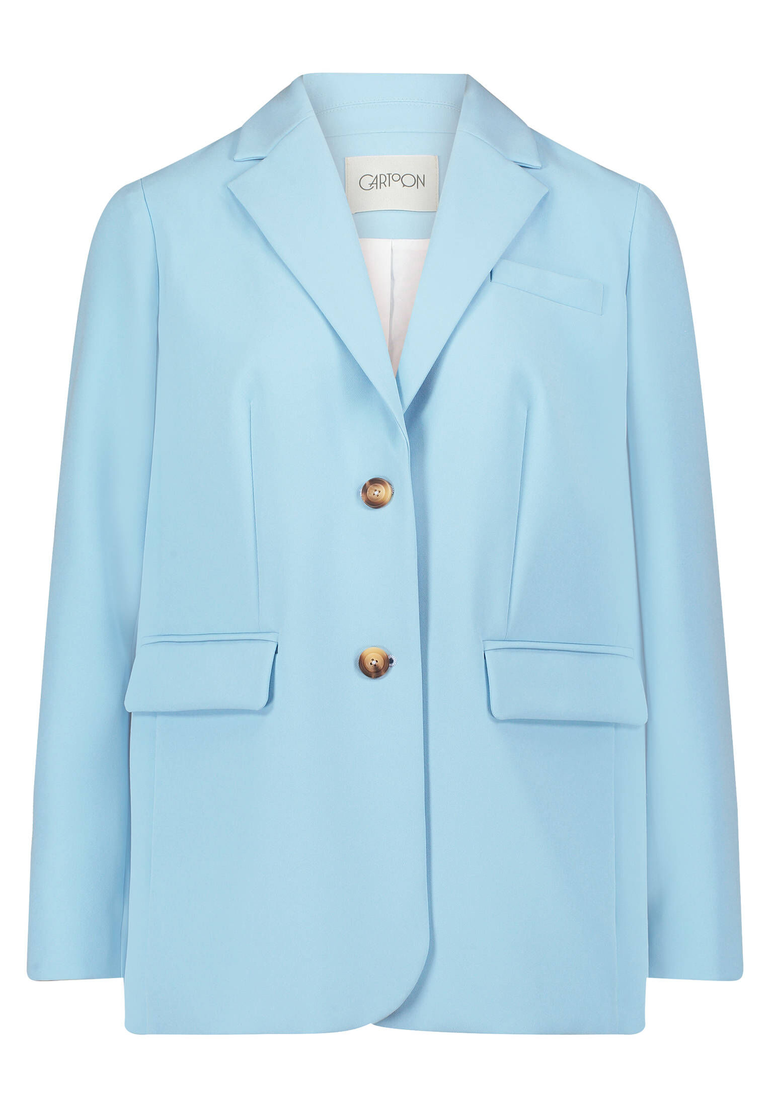 Cartoon| Damen Businessblazer gerader Schnitt