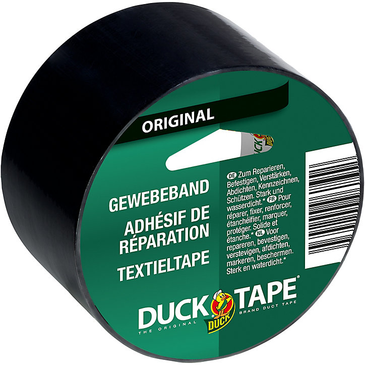 Adhésif de réparation Duck Tape noir, 50mm x 5m