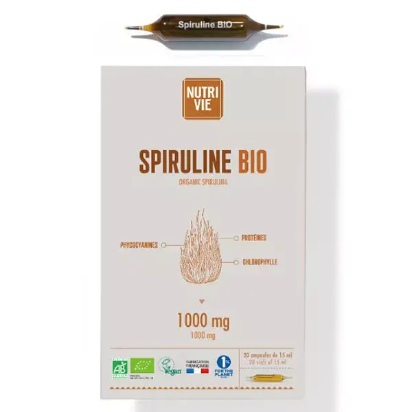 Nutrivie Spirulina Orgânica 20 ampolas