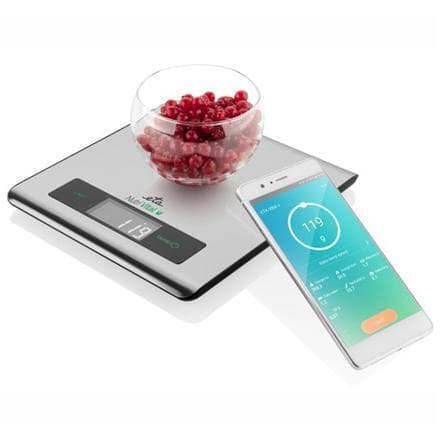 ETA Køkkenvægt med smart applikation Nutri Vital Maksimal vægt (kapacitet) 5 kg, graduering 1 g, Displaytype LCD, sølv