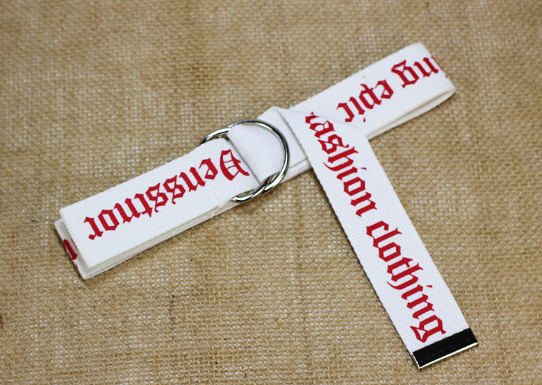 Rofuka - Canvas riem met letters