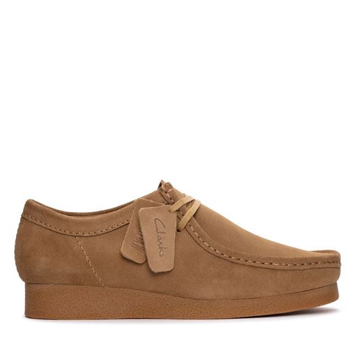 Clarks WallabeeEVO Sko, Dark Sand Suede, 44