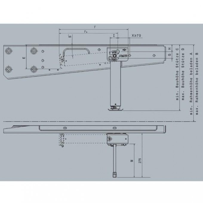 Kurbelstützen ClickFix - Mechanisch