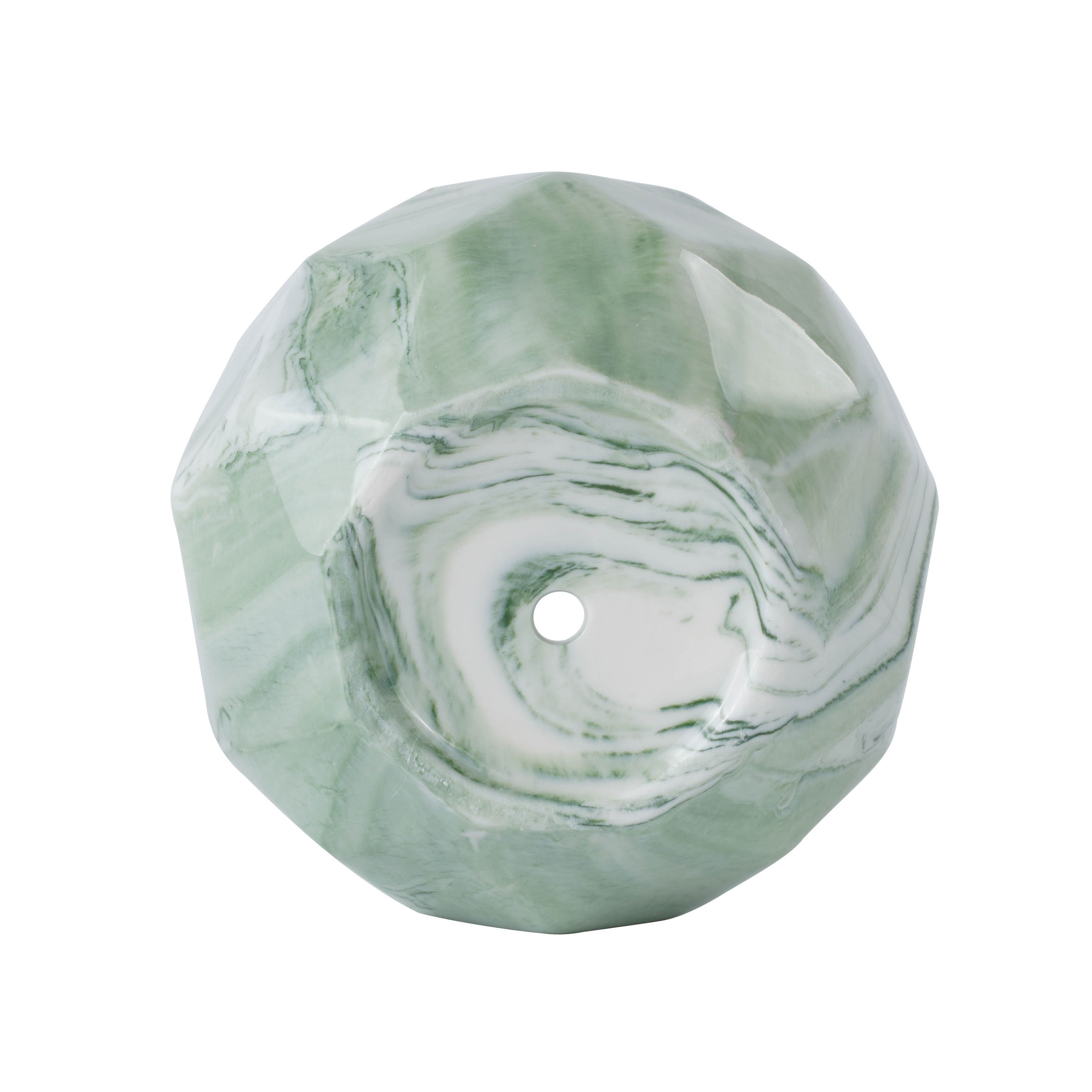 Blumentopf Keramik eckig 8 cm grün
