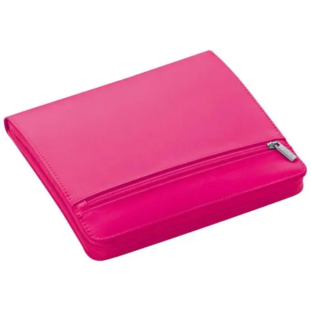 Macma Tablethülle mit linierten Schreibblock und Reißverschluss, pink
