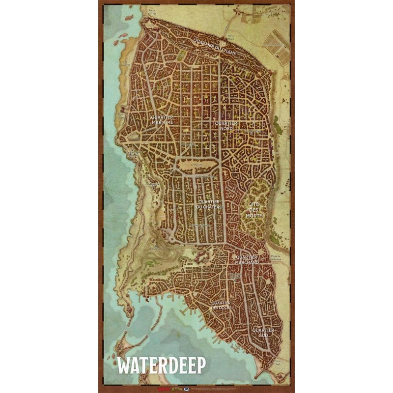 Plan de la cité de  Waterdeep