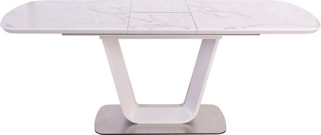 SalesFever Esstisch »Design Tisch für stilvolle Mahlzeiten« Erweiterbarer Glastisch - Eleganz trifft Funktionalität