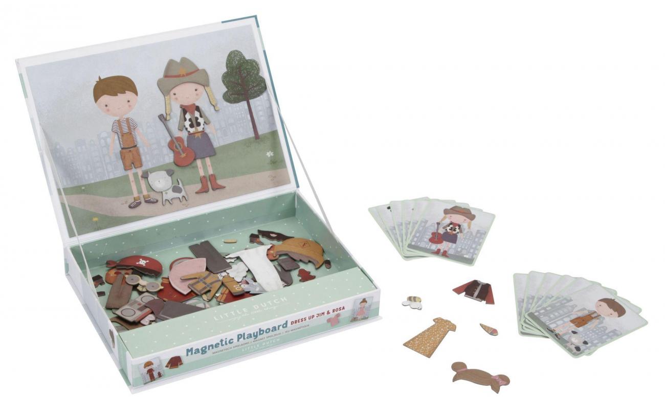 Little Dutch Magnetisch Speelbord Jim & Rosa