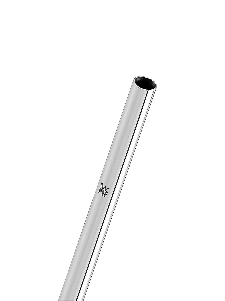 WMF Baric Cromargan Trinkhalm-Set, 24 cm, 7-teilig inkl. Bürste silber