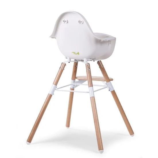 Chaise haute Evolu 2 + arceau   Naturel/Blanc        de               Childhome