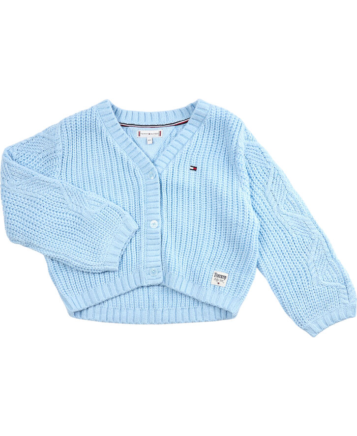 Tommy Hilfiger POINTELLE CARDIGAN Chambray sky