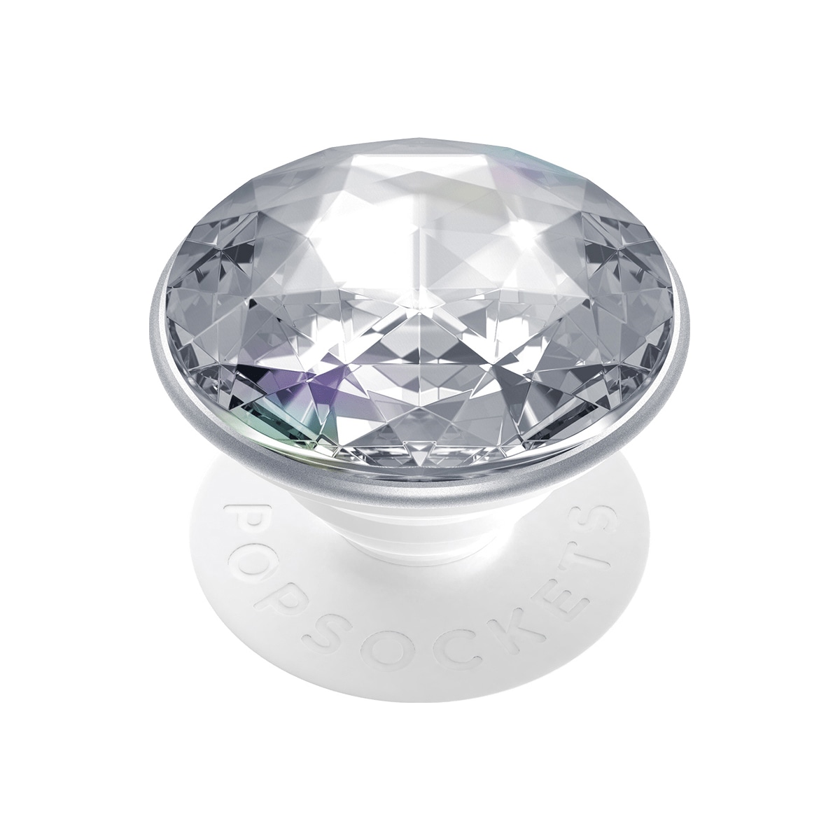 Popsockets Premium grep til mobile enheter (disco crystal silver)
