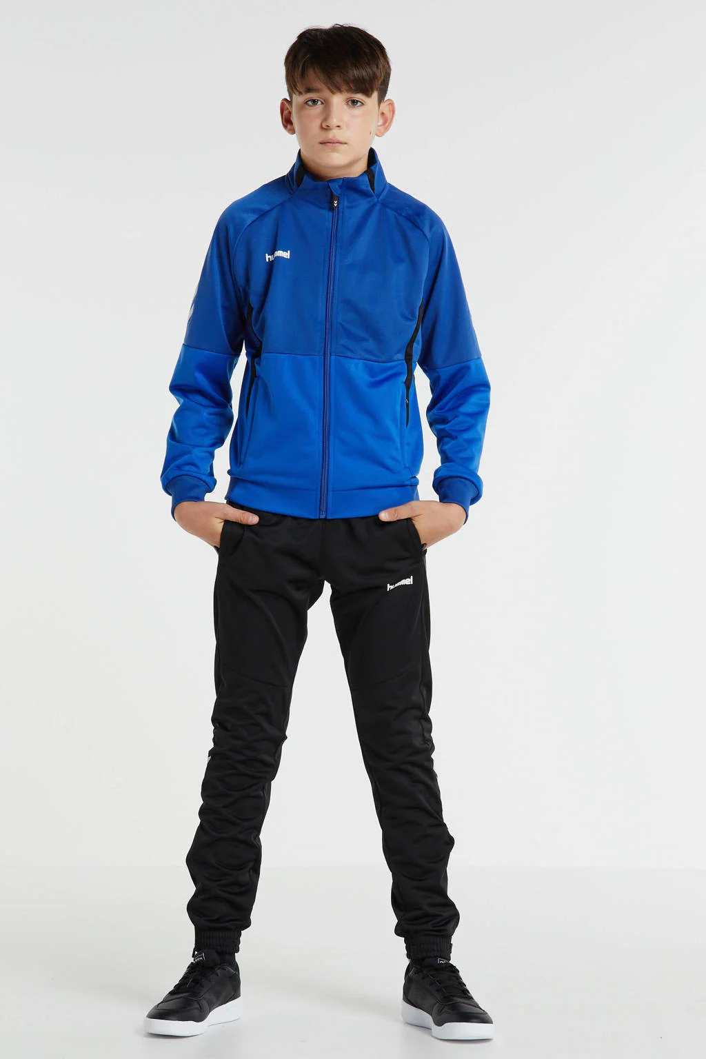hummel Juniortrainingspak blauw/zwart