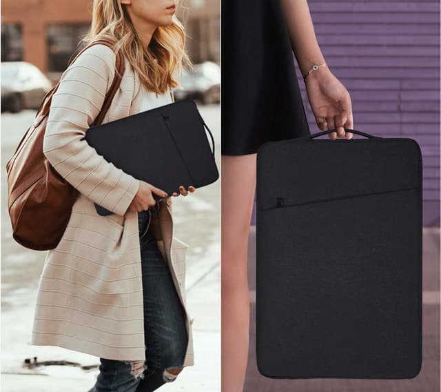 Laptoptaske 13,3 tommer kanvas Sort