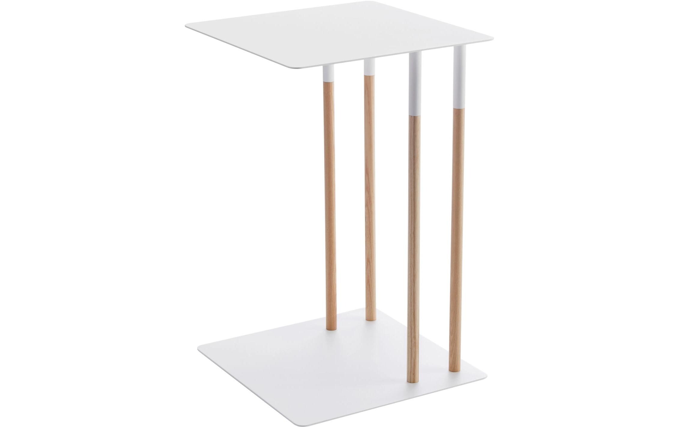 Beistelltisch Plain 35 x 35 x 55 cm, Weiss<br>Abstelltisch