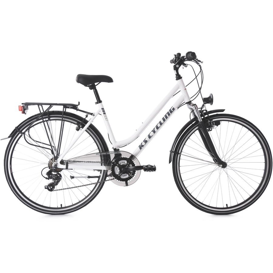 KS Cycling 28  Zoll Trekkingrad Damenfahrrad Metropolis 21 Gänge weiß