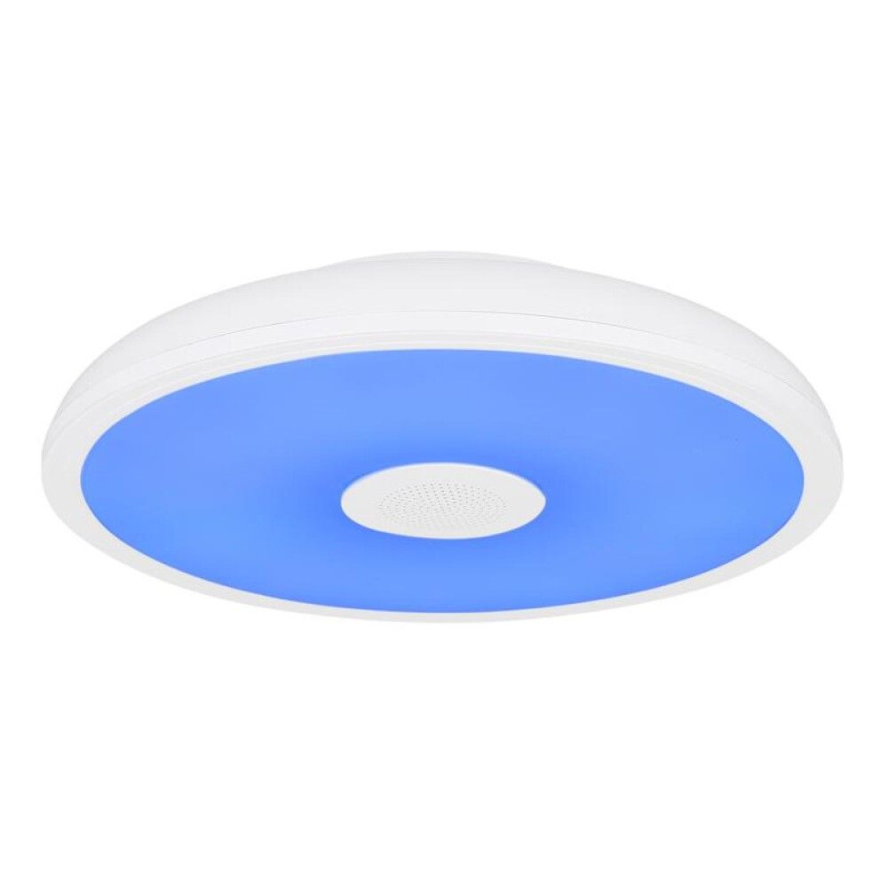 LOFTLAMPE GLOBO RAFFY HVIT RGB 3000-6500K M/HØGTALER Ø28CM