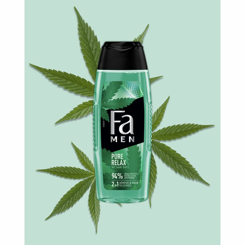 6x Fa Men 2 in 1 Douchegel & Shampoo Pure Hemp250 ml