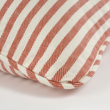 Kussen streep rood - l55xb35xh10cm