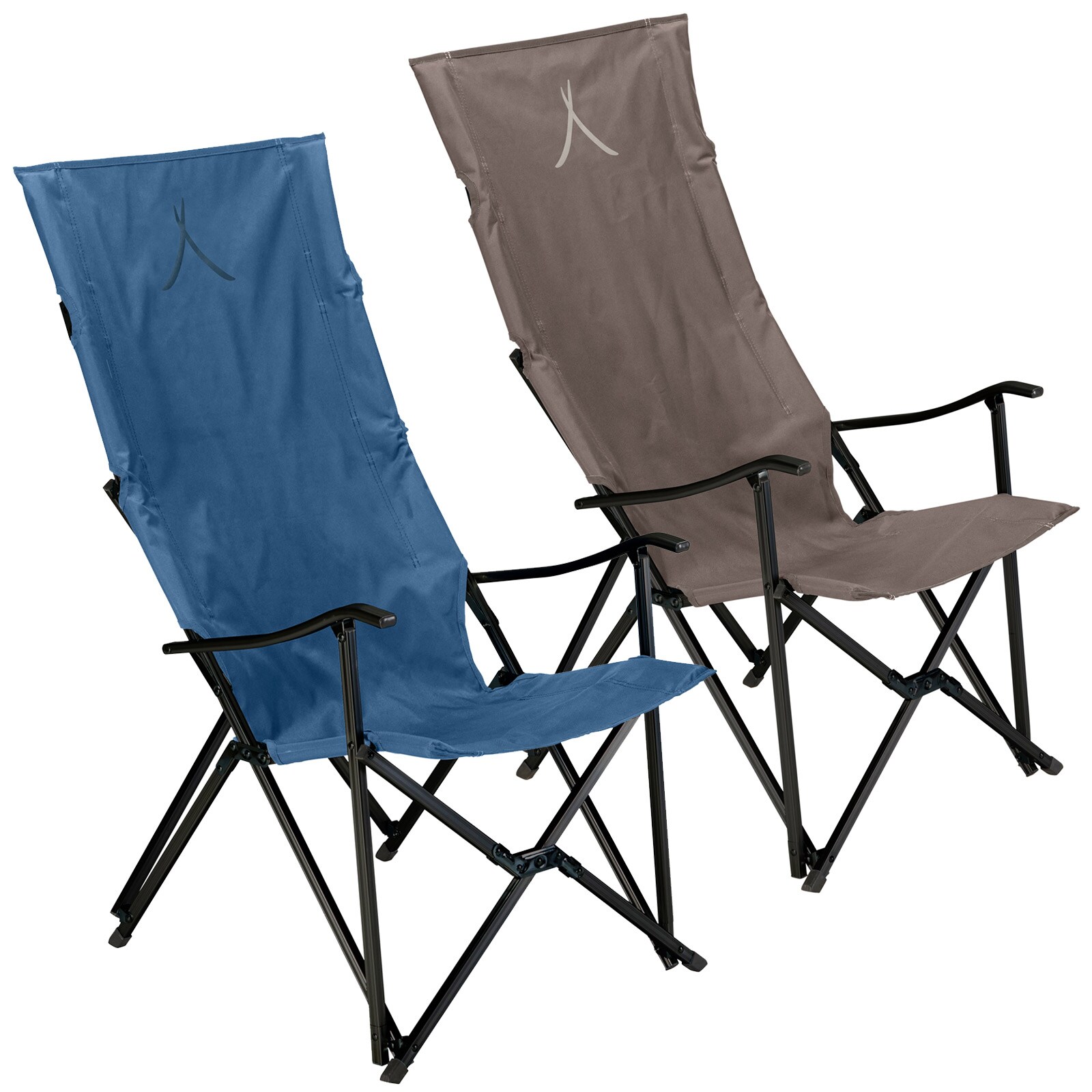 GRAND CANYON El Tovar Hochlehner Camping Falt Stuhl Outdoor Armlehne Alu 100 kg Farbe: Dark Blue
