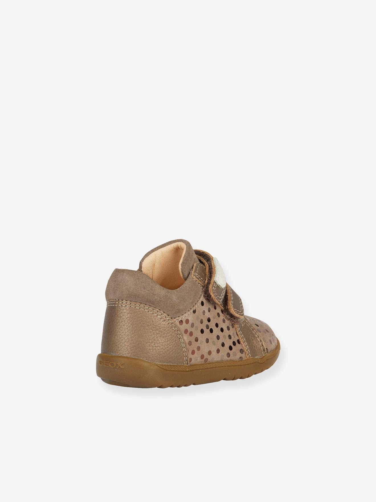Tênis de cano alto Geox® B Macchia para meninas, cinza iridescente