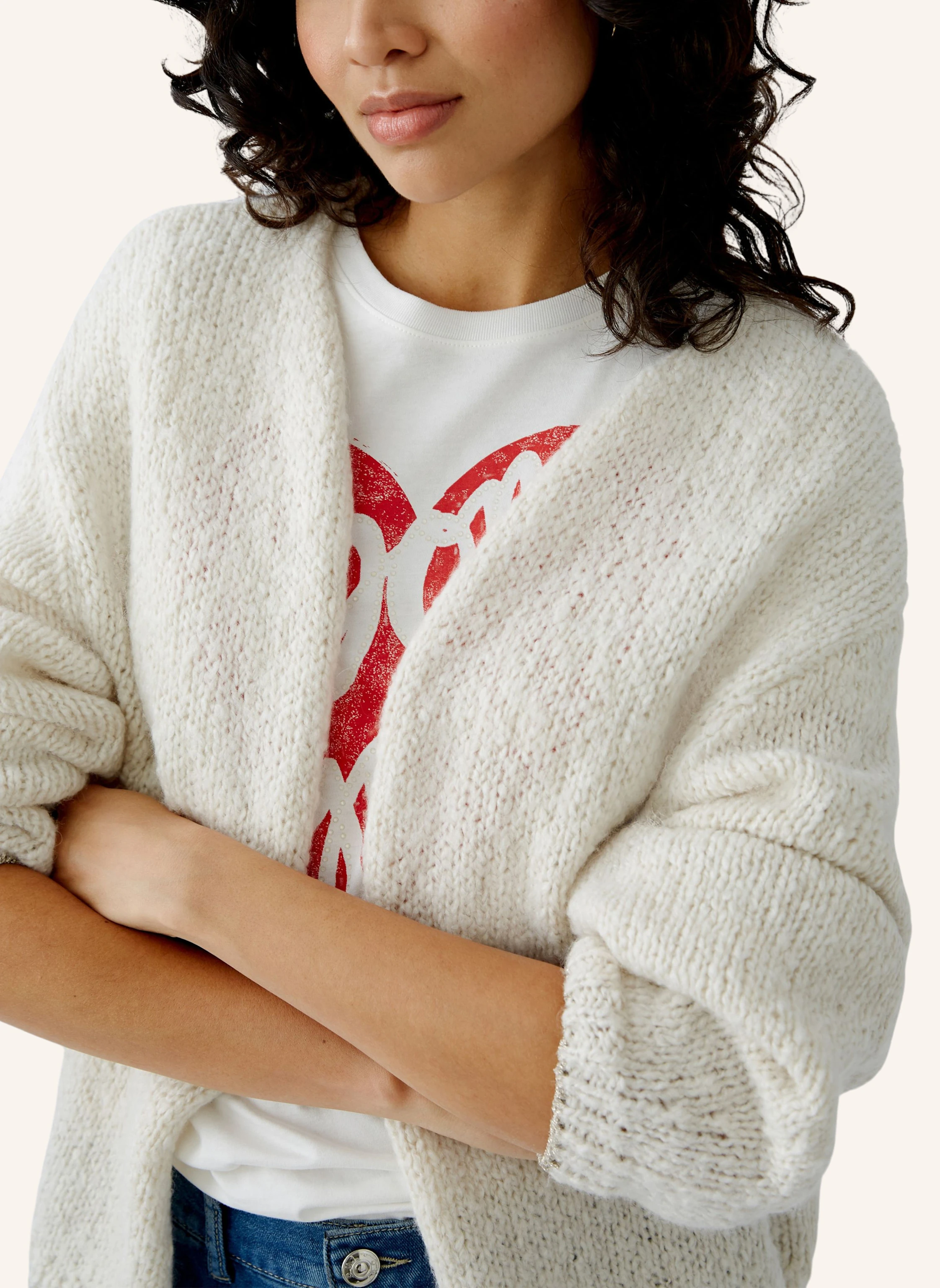 oui Strickjacke