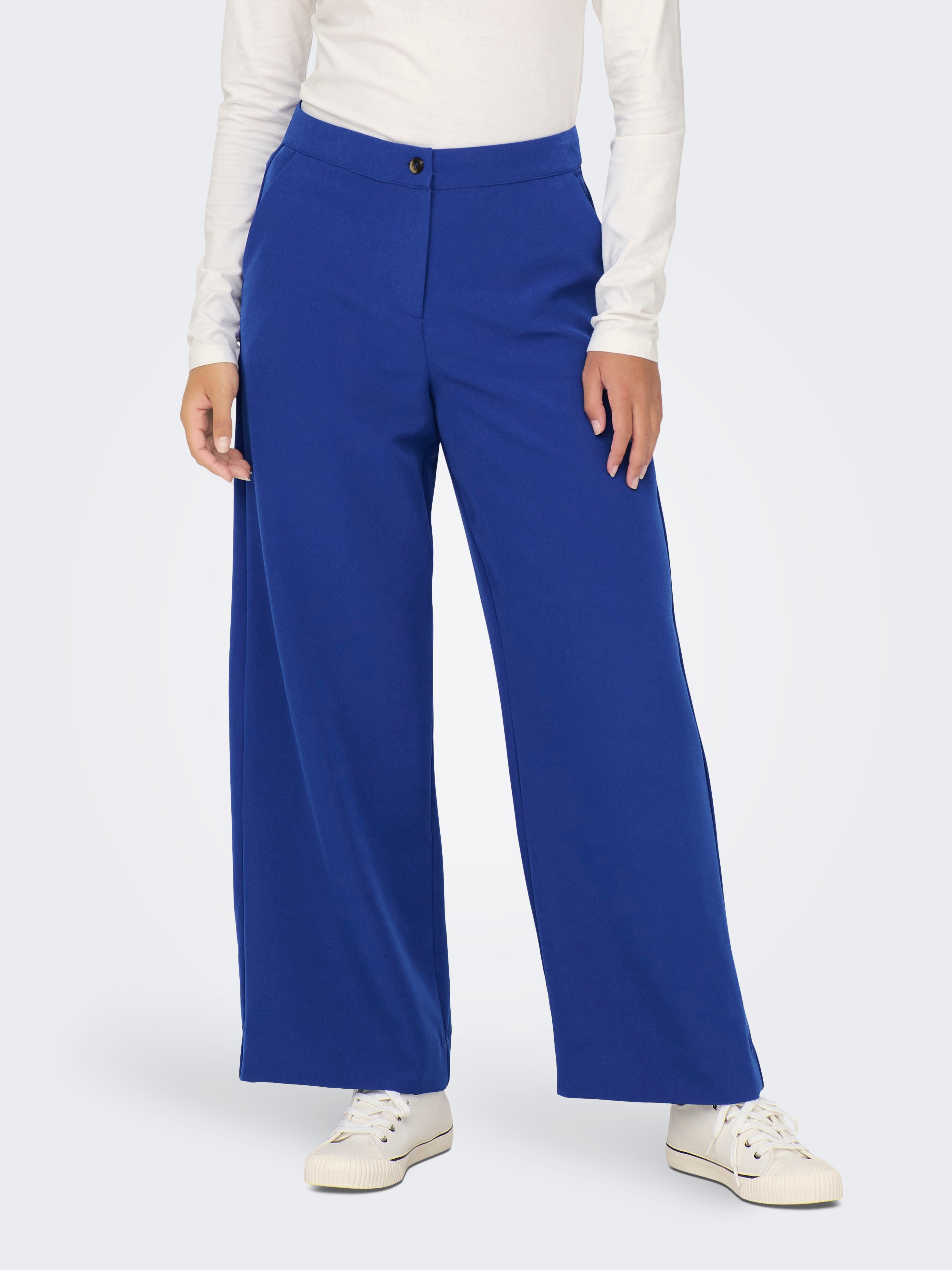 JDYCHEETAH Mittlere Taille Normal geschnitten Hose mit weitem Beinschnitt Surf the Web