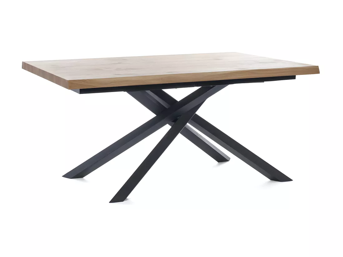 Spike Table Extensible (160/240 x 90 cm) en Chêne Noir