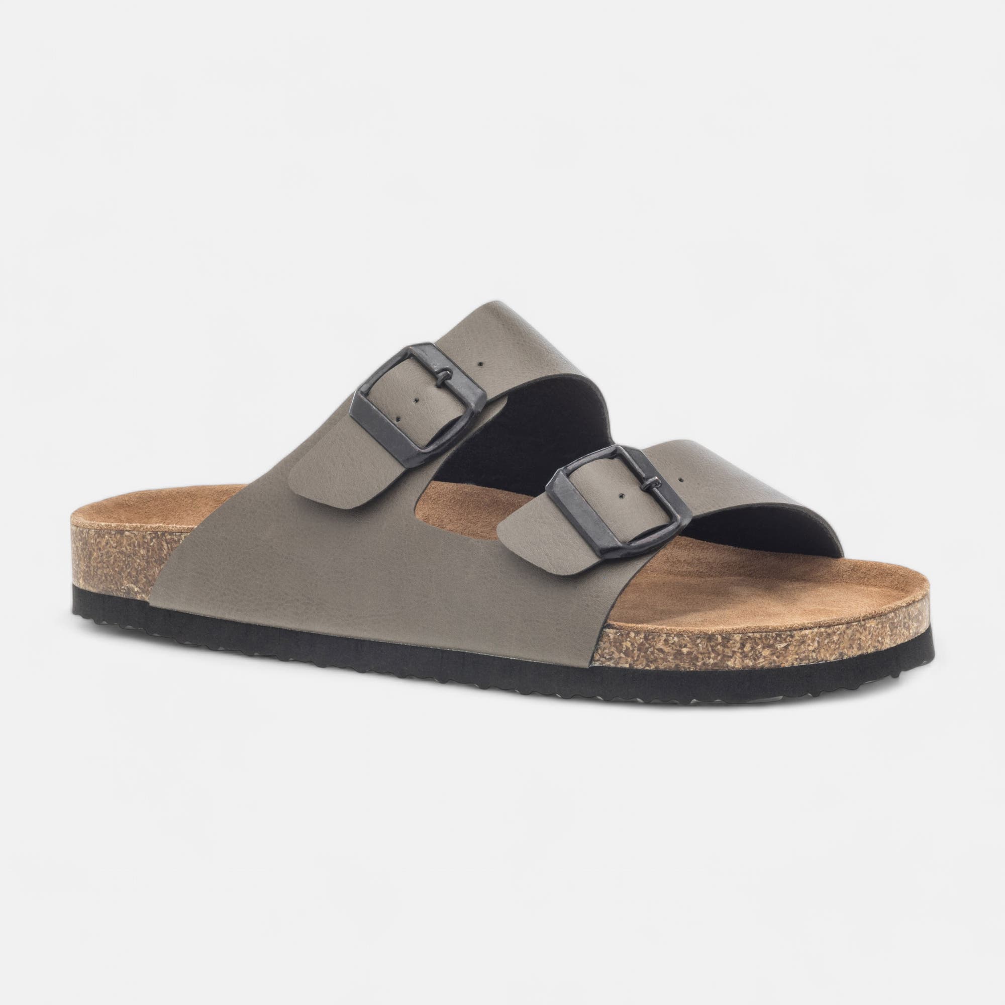 Mules semelle liège Homme kaki