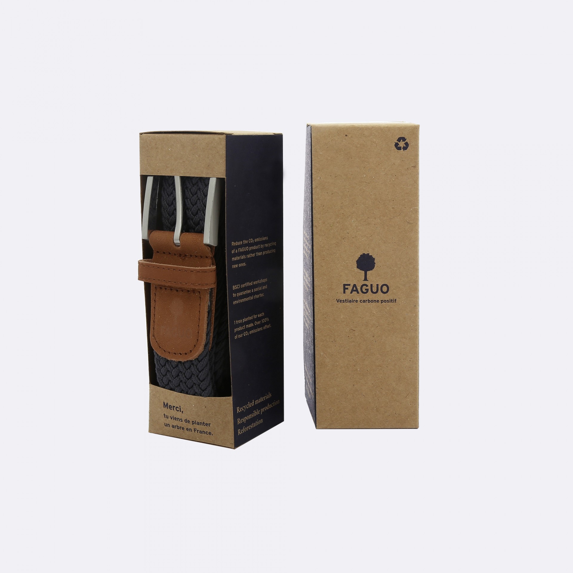 Ceinture grise grise - modèle Belt