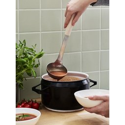 Louche BIO, longueur: 310 mm, inox/crème