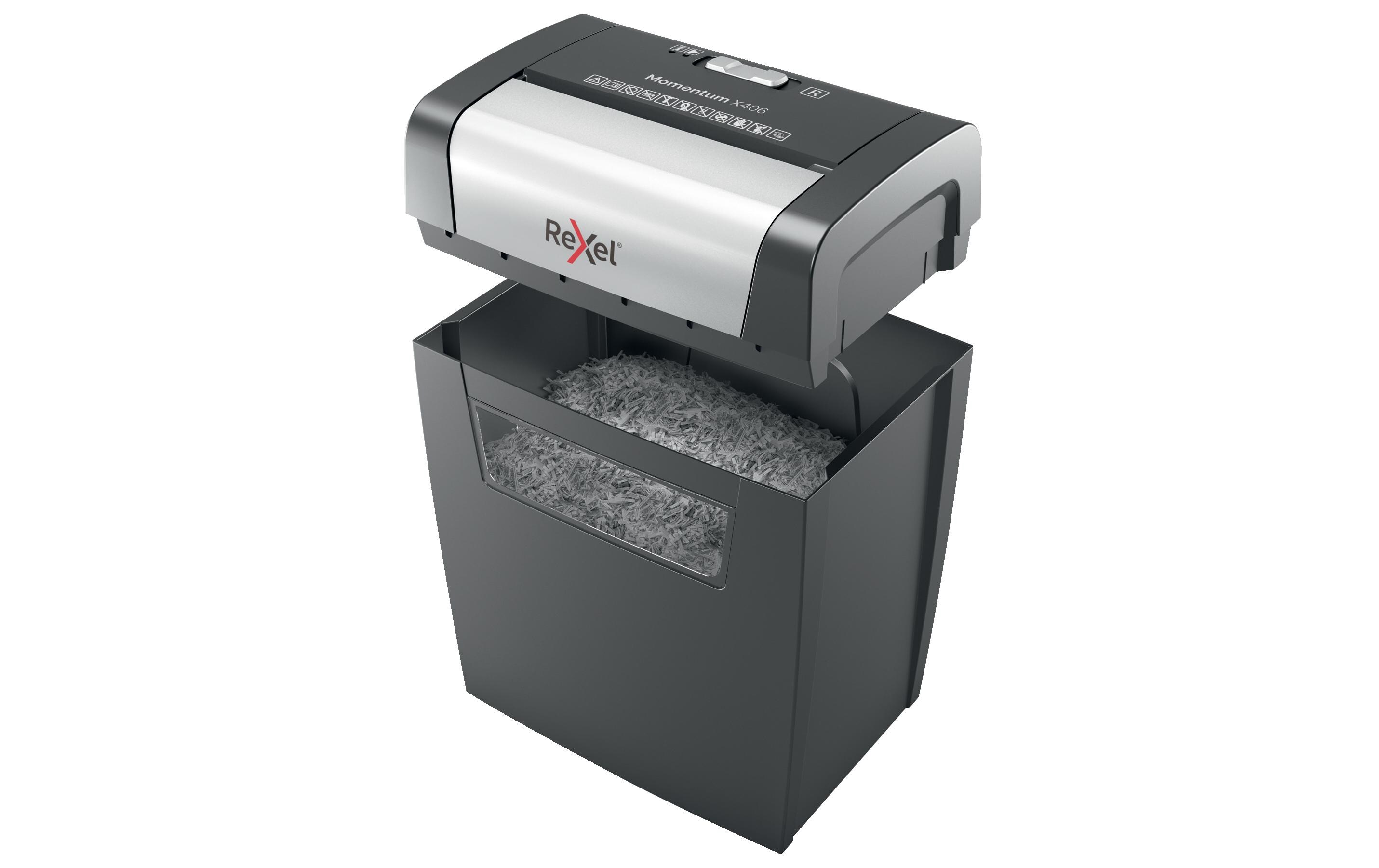 Aktenvernichter Momentum X406 P-4, 6 SeitenPapierschredder