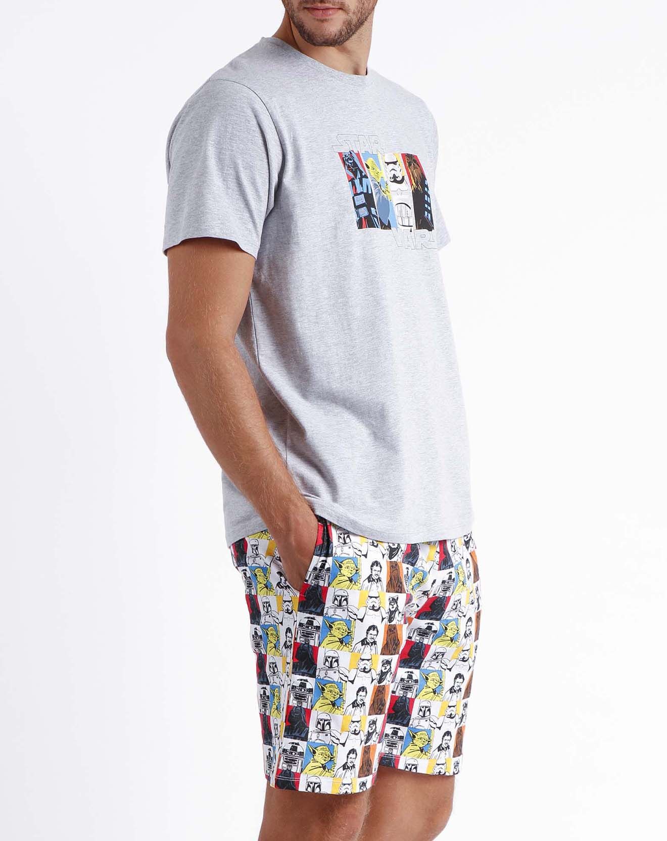 Star Wars Pyjama T-Shirt & Short Cyprien gris