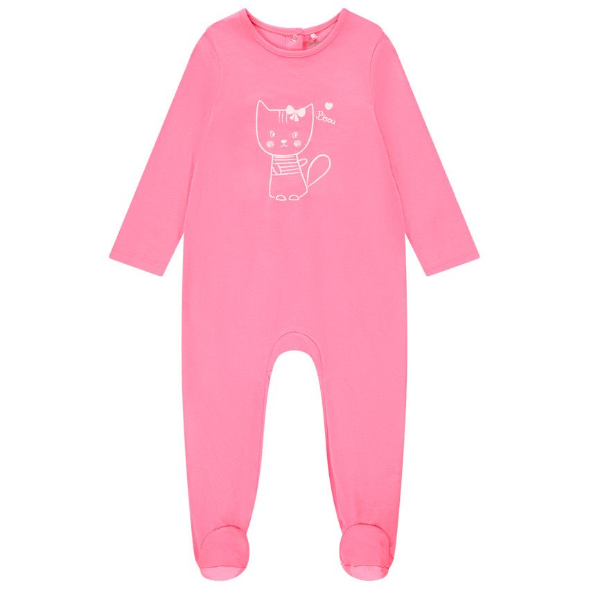 Dors-bien manches longues print lapin pour bébé fille - Multicolore