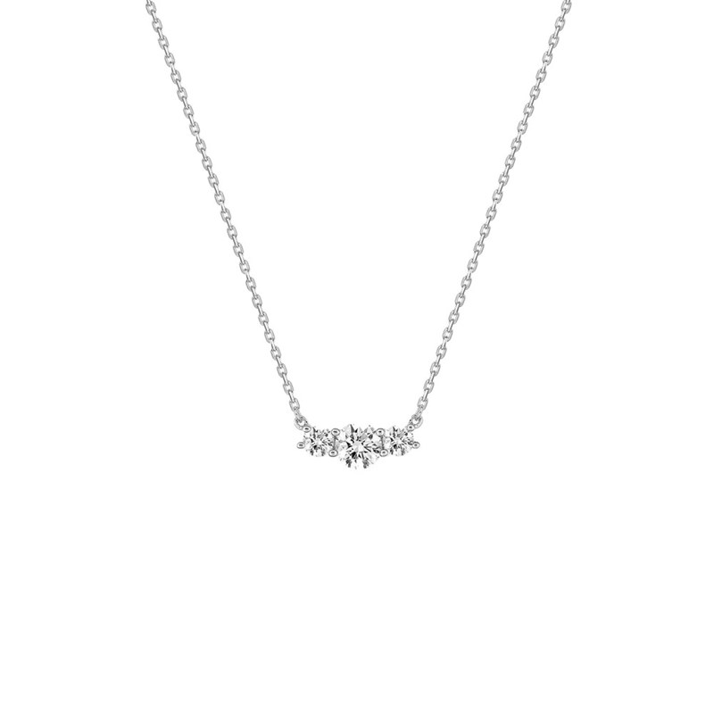 Collier Femme - Oxyde de zirconium - Or 18 Carats - Longueur : 42 cm