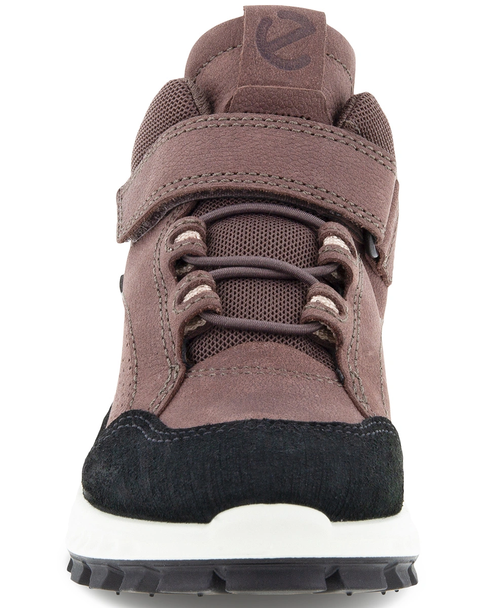 Leder-Klettstiefel EXOSTRKids/JUNIORS gefüttert in velcro black/dusty purple