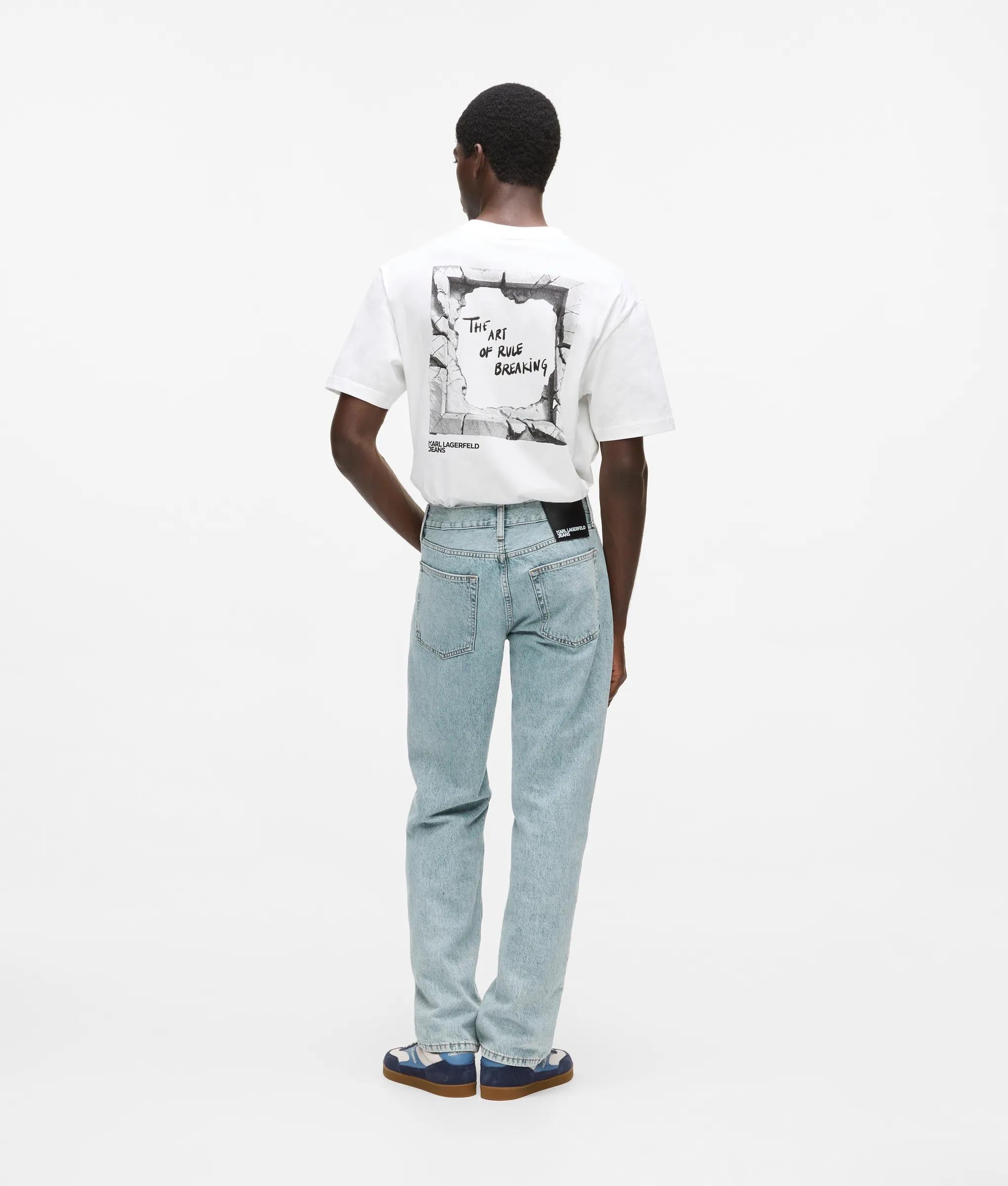 Rechte gebleekte jeans